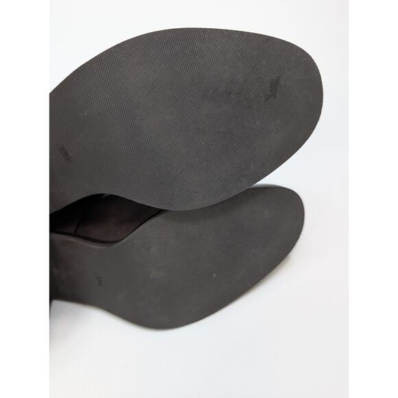 Tory Burch Women’s Size 10 Brown Leather Block Heeled Ankle Boots Booties Straps - Picture 11 of 13